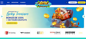 Lucky Treasure Casino — Interface officielle avec bonus de bienvenue 150% + 100 tours gratuits